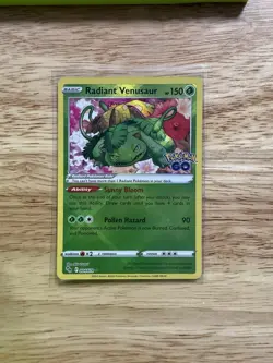 Radiant Venusaur 004/078 Pokemon GO Holo Radiant Rare Pokemon TCG Stamped - Image 1