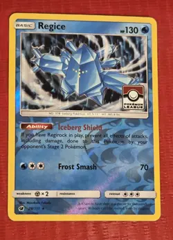 Regice 28/111 Reverse Holo League Promo Crimson Invasion NM w/eBay Shipping - Image 1