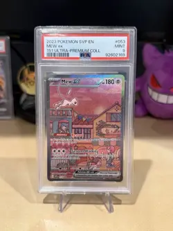 Pokemon TCG Mew EX SVP 053 Scarlet & Violet 151 Black Star Promo PSA9 MINT - Image 1