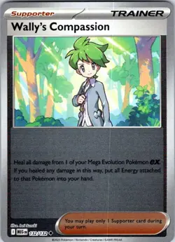 Pokemon | MEG | Wally's Compassion - | 132/132 | NM Reverse Holo - Image 1