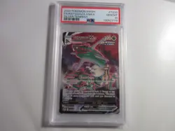 PSA 10 Rayquaza Vmax TG20 Silver Tempest Pokemon Card - Image 1