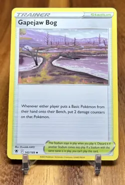 Gapejaw Bog 142/189 Non Holo Astral Radiance Trainer Pokemon Card NM - Image 1