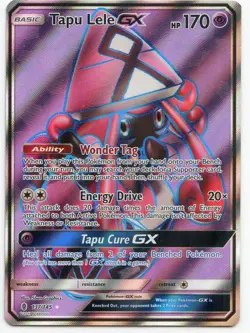 Pokemon Card Tapu Lele GX 137/145 Guardians Rising Full Art - Image 1