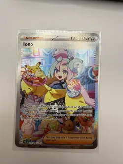 Pokemon Iono 269/193 SIR SV02: Paldea Evolved Special Illustration RARE Card! - Image 3