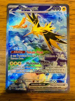 Zapdos ex (202/165) S&V 151 Special Illustration Rare Pokemon Card! FAST P&P! - Image 2