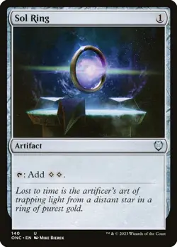 MTG SOL RING 140 - PHYREXIA: ALL WILL BE ONE - COMMANDER - ARTIFACT - RAMP - Image 1