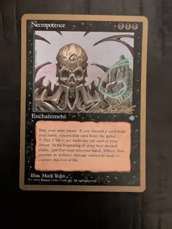 Necropotence – 1996 New York Inaugural Tournament Gold Border – Near Mint (NM) - Image 1