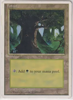 Forest - Basic Land - MP - MtG Magic the Gathering - Image 1