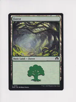 MAGIC THE GATHERING MTG MODERN HORIZONS 3 FOREST 319 (#2) (X) - Image 1