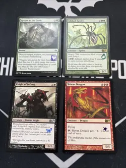 Stamped Cards X4 Shivan Dragon Magic MTG - Image 1
