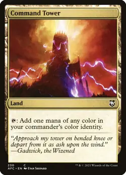 MTG Command Tower (230/359) Adventures in the Forgotten Realms Commander NM - Image 1