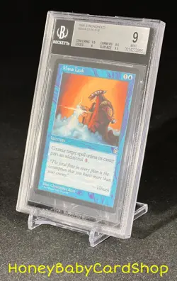 MTG Stronghold 1998 Mana Leak BGS 9.0 MINT Silver Age Iconic Staple - Image 3