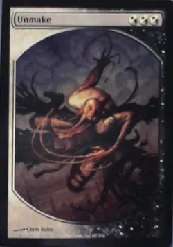 Unmake - Magic Player Rewards: #3, Magic: The Gathering Nm R106 - Image 1
