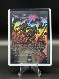 Doubling Season Borderless Foil Teenage Mutant Ninja Turtles Mythic 0011 MTG NM - Image 1