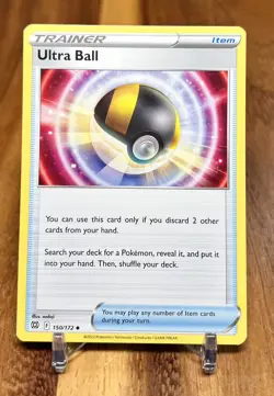 Ultra Ball 150/172 Non Holo Brilliant Stars Trainer Item Pokemon Card NM - Image 1