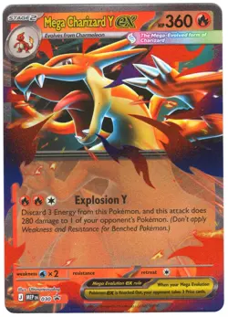 Mega Charizard Y ex 030 Promo Mega Evolutions Pokemon NM/M - Image 1