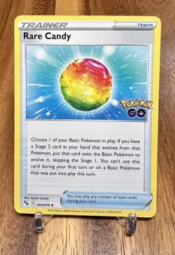 Rare Candy 069/078 Non Holo Pokemon Go Trainer Item Pokemon Card NM - Image 1
