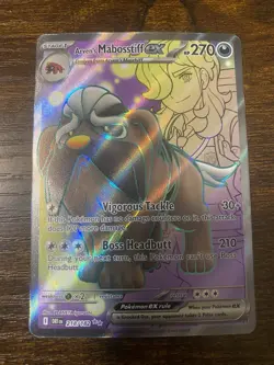 Arven's Mabosstiff ex 218/182 Ultra Rare Destined Rivals Pokemon TCG - Image 1