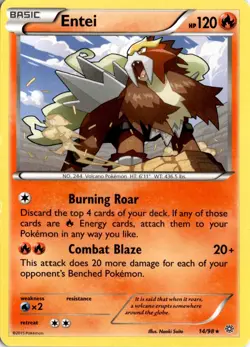 Entei (14) 14/98 XY - Ancient Origins Pokemon Card TCG - Image 1