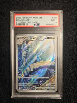 2023 Pokemon Mew En-151 #181 Dragonair Illustration Rare PSA 9 - Image 1