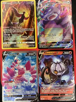 Pokemon TCG English 4 Assorted Ex V Holo Rare Lot Trainer Gallery TG IR NM SWSH - Image 1