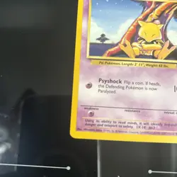 Pokemon TCG Abra Base Set 43/102 Regular Unlimited Common NM - Image 2