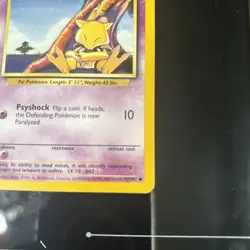 Pokemon TCG Abra Base Set 43/102 Regular Unlimited Common NM - Image 3