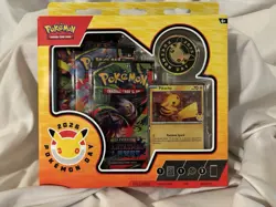 Pokemon TCG: Pokemon Day 2026 Collection 3 Packs Pikachu Promo & Coin Sealed - Image 1