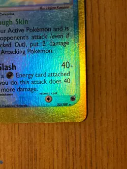 Sharpedo 22/109 Ruby and Sapphire Reverse Holo rare 2003 Nintendo - Image 3