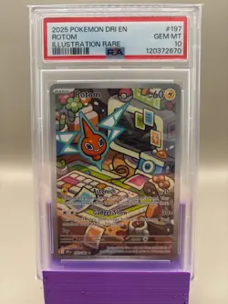 PSA 10 GEM Mint - Rotom #197 Pokemon Destined Rivals, Graded - Image 1
