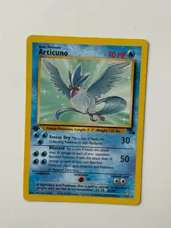 Articuno First Edition Non-Holo Rare Card - 1999 Pokemon Fossil - Image 1
