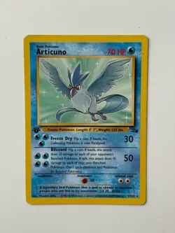Articuno First Edition Non-Holo Rare Card - 1999 Pokemon Fossil - Image 2
