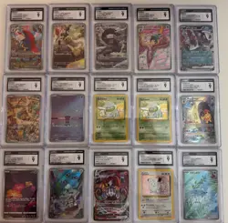 Huge Pokemon CGC Slab Lot 30+ CGC 10 9 AR SAR Bulbasaur Garchomp Trainers - Image 2