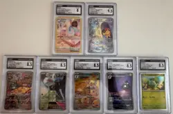 Huge Pokemon CGC Slab Lot 30+ CGC 10 9 AR SAR Bulbasaur Garchomp Trainers - Image 3