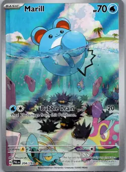 Marill 204/193 Illustration Rare Paldea Evolved Pokemon LP- - Image 1