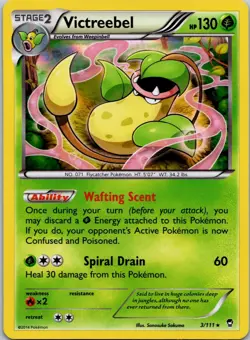 Victreebel 3/111 - Pokemon XY Furious Fists Holo Rare Card LP - Image 1