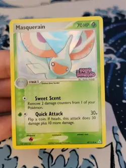 POKEMON CARD - MASQUERAIN 47/110 HOLO EX HOLON PHANTOMS REVERSE HOLO - Image 1