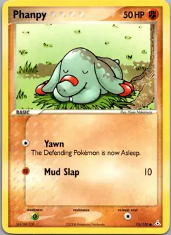 Phanpy 75/110 Common Holon Phantoms Pokemon Moderately Played - Image 1