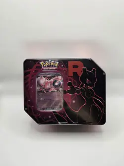 Pokemon TCG Team Rocket’s Mewtwo ex Tin - Factory Sealed - Image 1