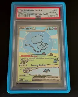 Pokemon TCG Mew Ex SIR 232/091 PSA 10 Gem Mint Paldean Fates - Image 1