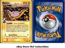 2006 Pokemon, EX Dragon Frontiers, #20/101 Mantine Delta Species, Rare - Image 1