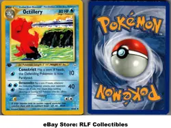 2001 Pokemon, Neo Revelation, #34/64 Octillery, 1st Edition, Uncommon - Image 1