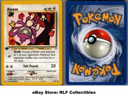 2001 Pokemon, Neo Revelation, #41/64 Aipom, 1st Edition, Common - Image 1
