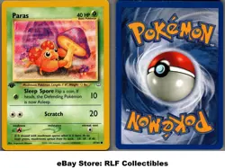 2001 Pokemon, Neo Revelation, #47/64 Paras, 1st Edition, Common - Image 1