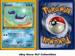 2002 Pokemon, Neo Destiny, #74/105 Mantine, 1st Edition, Common - Image 1