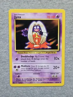 Pokemon TCG Jynx Base Set 31/102 Regular Unlimited Uncommon - Image 1