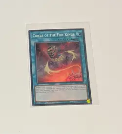 Yu-Gi-Oh! Circle Of The Fire King #HISU-EN056 1st Ed Super Rare (NM) + Bonus - Image 1