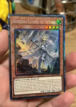 RA01-EN020 Dogmatika Ecclesia, the VIrtuous Collector's Rare 1st Edition YuGiOh - Image 1