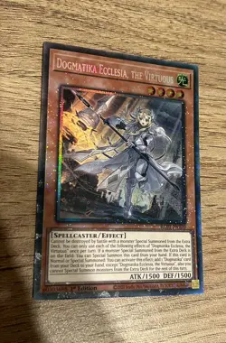 RA01-EN020 Dogmatika Ecclesia, the VIrtuous Collector's Rare 1st Edition YuGiOh - Image 2