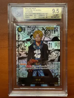 Sabo SEC-SP OP13-120 Manga Alt Art Carrying on His Will One Piece BGS 9.5 - Image 1